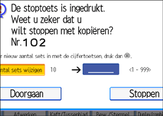 Schermafbeelding bedieningspaneel