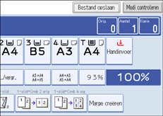 Schermillustratie bedieningspaneel
