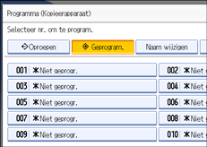 Schermillustratie bedieningspaneel