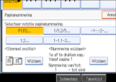 Schermillustratie bedieningspaneel