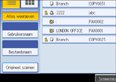 Schermillustratie bedieningspaneel