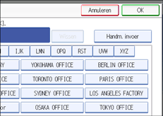 Schermillustratie bedieningspaneel