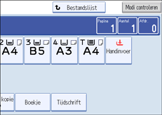 Schermillustratie bedieningspaneel