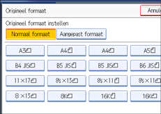 Schermillustratie bedieningspaneel
