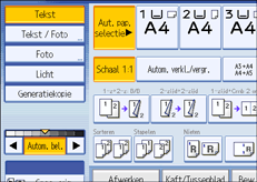 Schermafbeelding bedieningspaneel