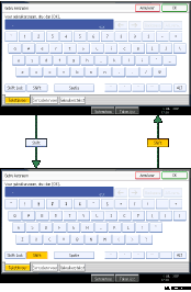 Afbeelding van de toetsen