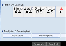 Schermafbeelding Bedieningspaneel