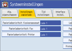 Schermafbeelding Bedieningspaneel