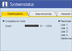 Schermafbeelding Bedieningspaneel
