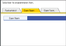 Schermafbeelding van het bedieningspaneel