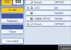 Illustration af betjeningspanelets sk&aelig;rm