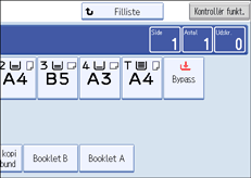 Illustration af betjeningspanelets sk&aelig;rm