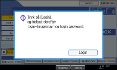 Illustration af betjeningspanelskærmen