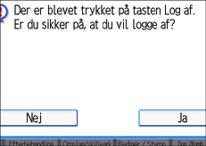 Illustration af betjeningspanelskærmen
