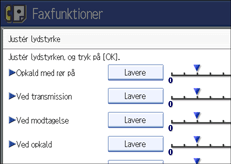 Illustration af betjeningspanelskærmen