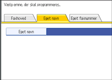 Skærmillustration af betjeningspanel
