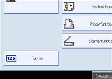 Skærmillustration af betjeningspanel