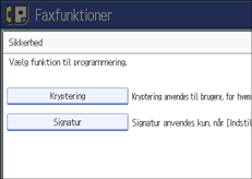 Skærmillustration af betjeningspanel