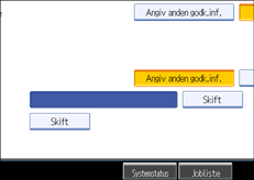 Skærmillustration af betjeningspanel