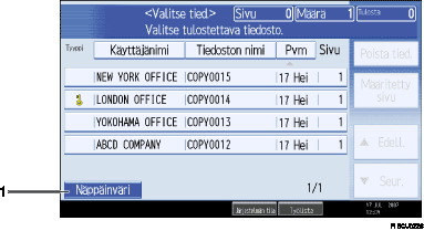 Numeroitu n&auml;ytt&ouml;paneeli