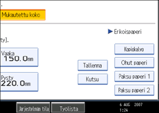 K&auml;ytt&ouml;paneelin n&auml;ytt&ouml;