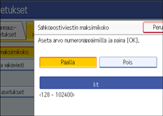 K&auml;ytt&ouml;paneelin n&auml;ytt&ouml;
