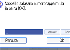 Käyttöpaneelin näyttö