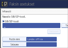 Käyttöpaneelin näyttö