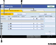 Kezel�panel k&eacute;perny�j&eacute;nek illusztr&aacute;l&aacute;sa sz&aacute;mozott jel&ouml;l&eacute;s illusztr&aacute;l&aacute;sa