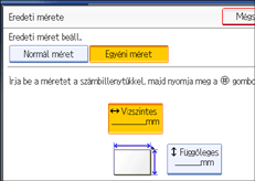 A kezel�panel k&eacute;perny�j&eacute;nek bemutat&aacute;sa