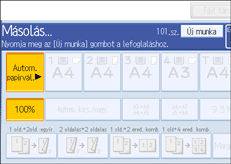 A kezel�panel k&eacute;perny�j&eacute;nek bemutat&aacute;sa