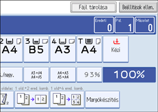 A kezel�panel k&eacute;perny�j&eacute;nek bemutat&aacute;sa