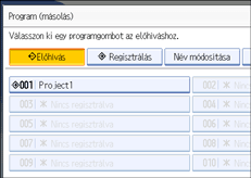 A kezel�panel k&eacute;perny�j&eacute;nek bemutat&aacute;sa