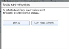 A kezel�panel k&eacute;perny�j&eacute;nek bemutat&aacute;sa