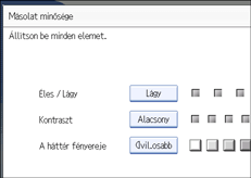 A kezel�panel k&eacute;perny�j&eacute;nek bemutat&aacute;sa