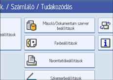 A kezel�panel k&eacute;perny�j&eacute;nek bemutat&aacute;sa