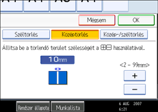 A kezel�panel k&eacute;perny�j&eacute;nek bemutat&aacute;sa