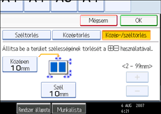 A kezel�panel k&eacute;perny�j&eacute;nek bemutat&aacute;sa
