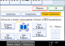 A kezel�panel k&eacute;perny�j&eacute;nek bemutat&aacute;sa