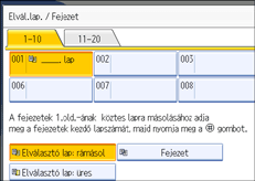A kezel�panel k&eacute;perny�j&eacute;nek bemutat&aacute;sa