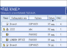 A kezelőpanel képernyőjének bemutatása