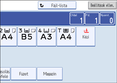 A kezel�panel k&eacute;perny�j&eacute;nek bemutat&aacute;sa