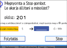 A kezel�panel k&eacute;perny�j&eacute;nek bemutat&aacute;sa