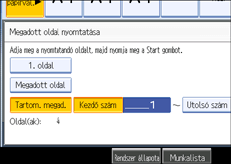 A kezel�panel k&eacute;perny�j&eacute;nek bemutat&aacute;sa