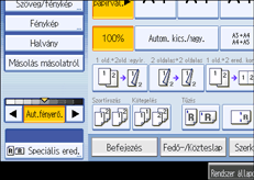 A kezel�panel k&eacute;perny�j&eacute;nek bemutat&aacute;sa