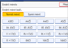A kezel�panel k&eacute;perny�j&eacute;nek bemutat&aacute;sa