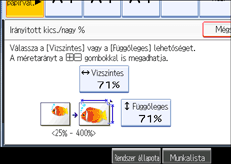 A kezel�panel k&eacute;perny�j&eacute;nek bemutat&aacute;sa