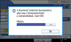 &Aacute;bra a kijelz� kezel�panelj&eacute;r�l