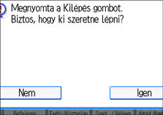 &Aacute;bra a kijelz� kezel�panelj&eacute;r�l