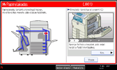A kezel�panel k&eacute;perny�je